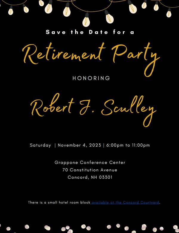 Sculley party invitation
