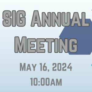 SIG annual meeting 2024